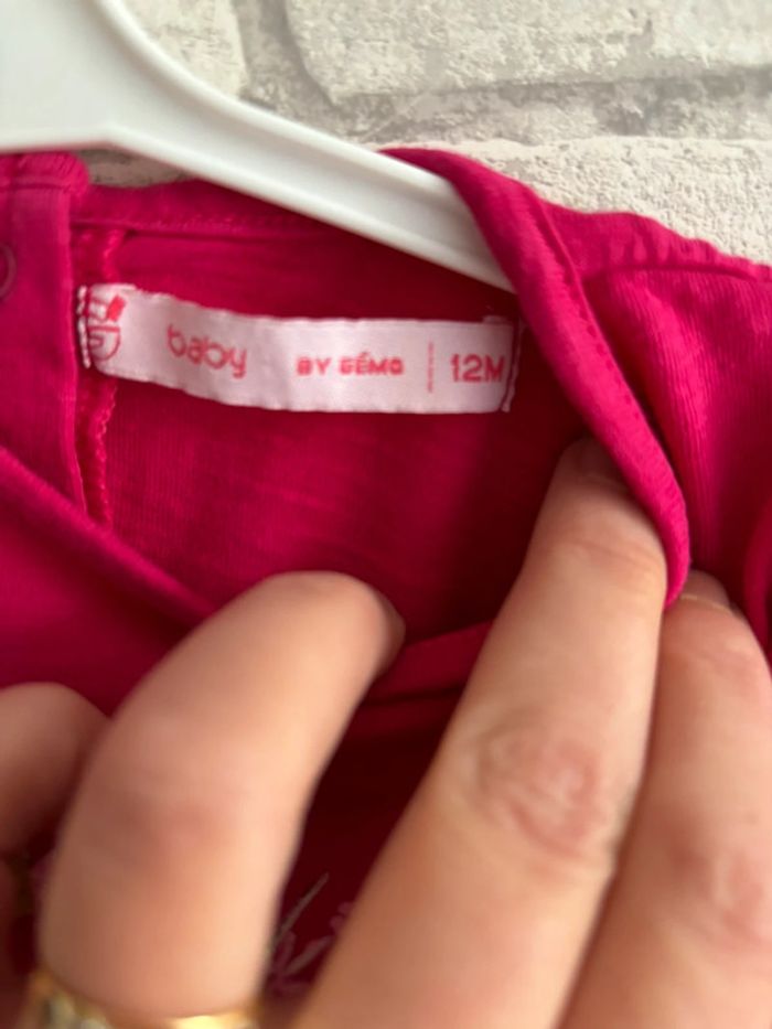 Tee shirt manches longue gémo taille 12 mois - photo numéro 3