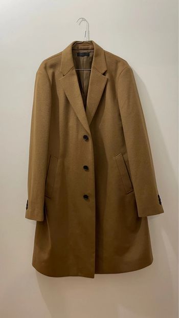 Manteau Chesterfield Laine et Cachemire Camel