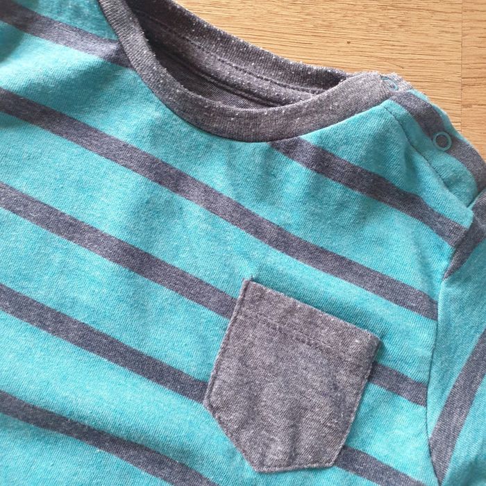 💚 Tee-shirt ML 9/12 mois Baby boy #emyfleury_12moisgarçon - photo numéro 2