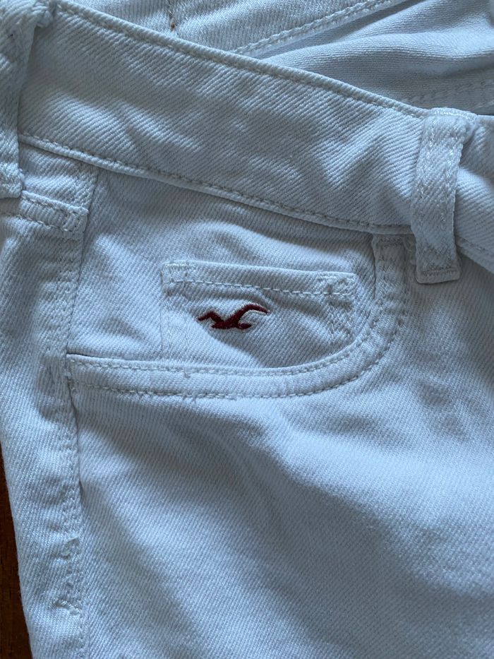 Pantacourt hollister blanc - photo numéro 3