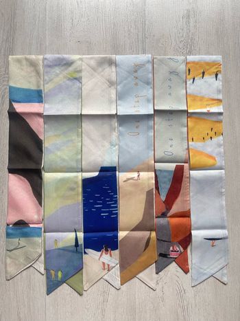 Lot de 6 bandeaux, foulards pour femme et fille