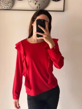 Chemisier rouge