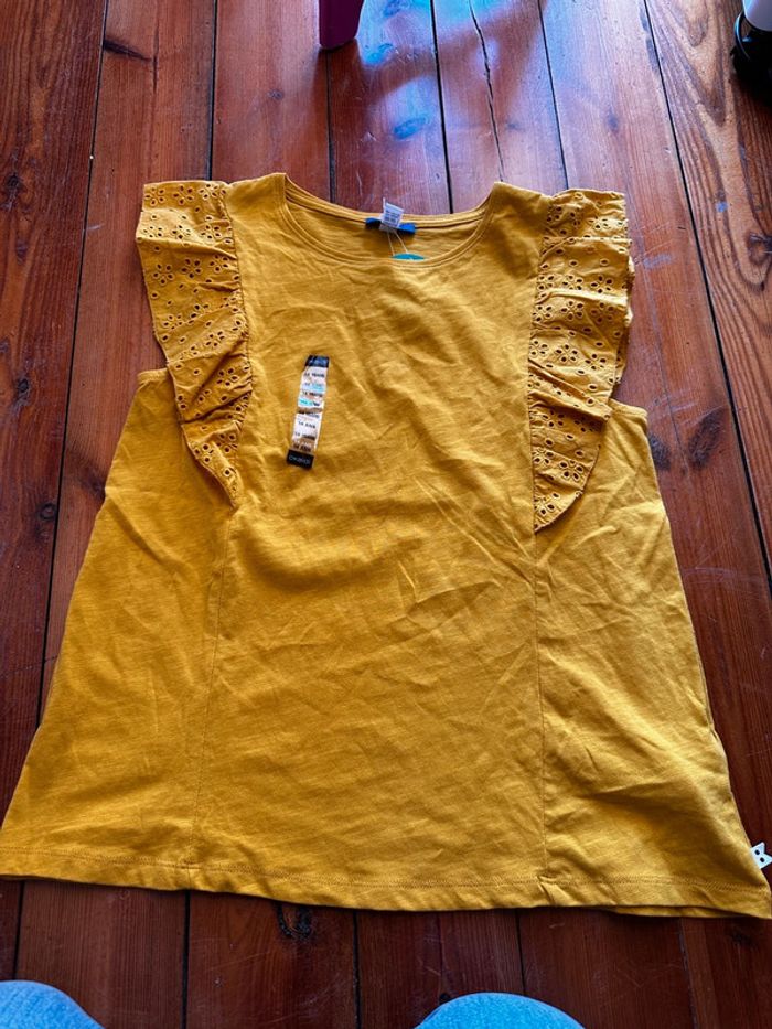TEE shirt manche volante jaune okaidi 14a
