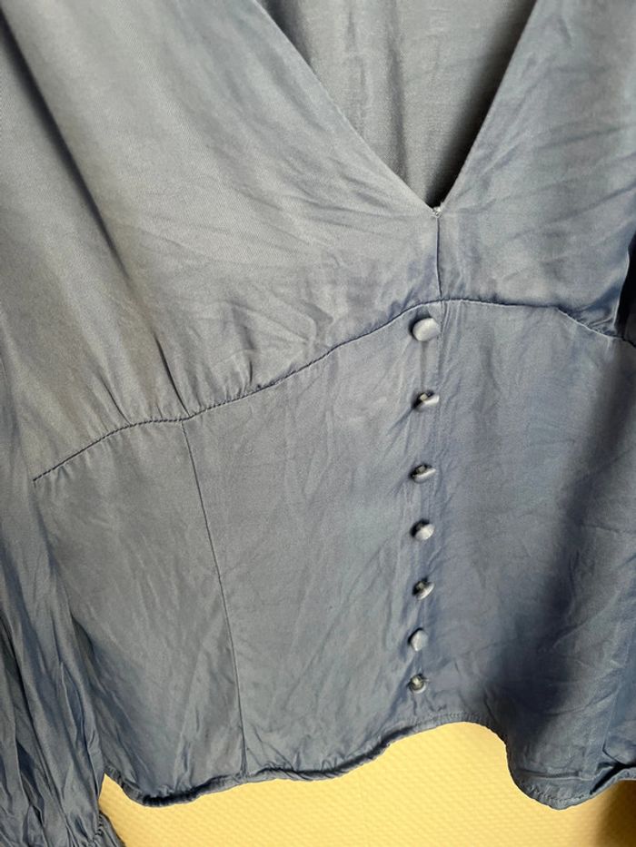 Blouse bleu Zara taille S - photo numéro 5
