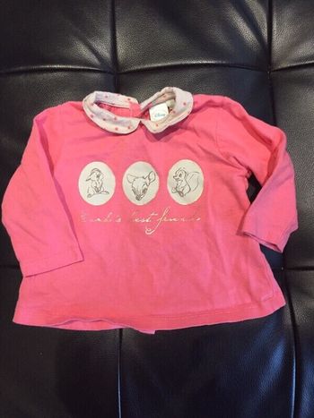 Haut manche longue thème bambi