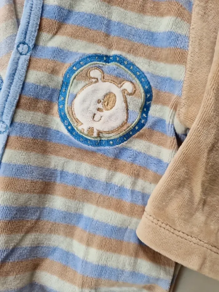 Pyjama velours 6 mois - photo numéro 2