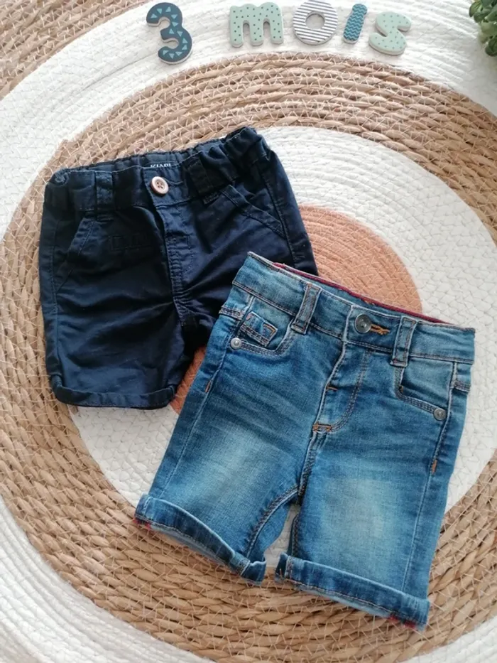 Lot de 5 shorts bébé garçon - 3 mois - photo numéro 5
