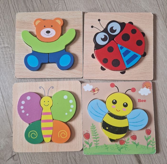 Lot puzzles en bois - photo numéro 2
