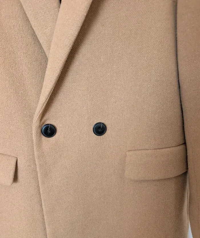Manteau beige mi-long - photo numéro 2