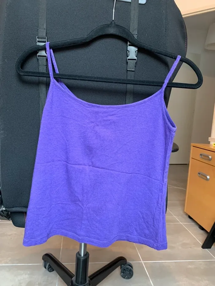 Top à bretelles débardeur One Step violet taille S/M - photo numéro 4
