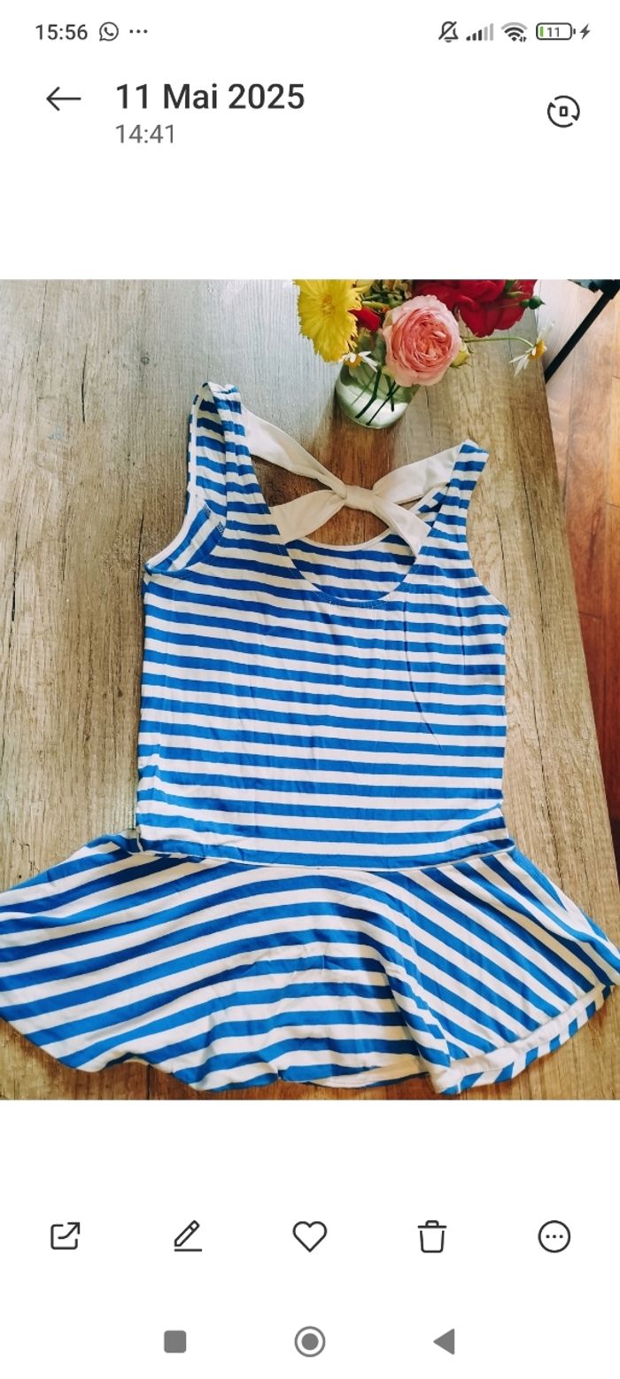 Adorable débardeur marinière dénudé - photo numéro 3