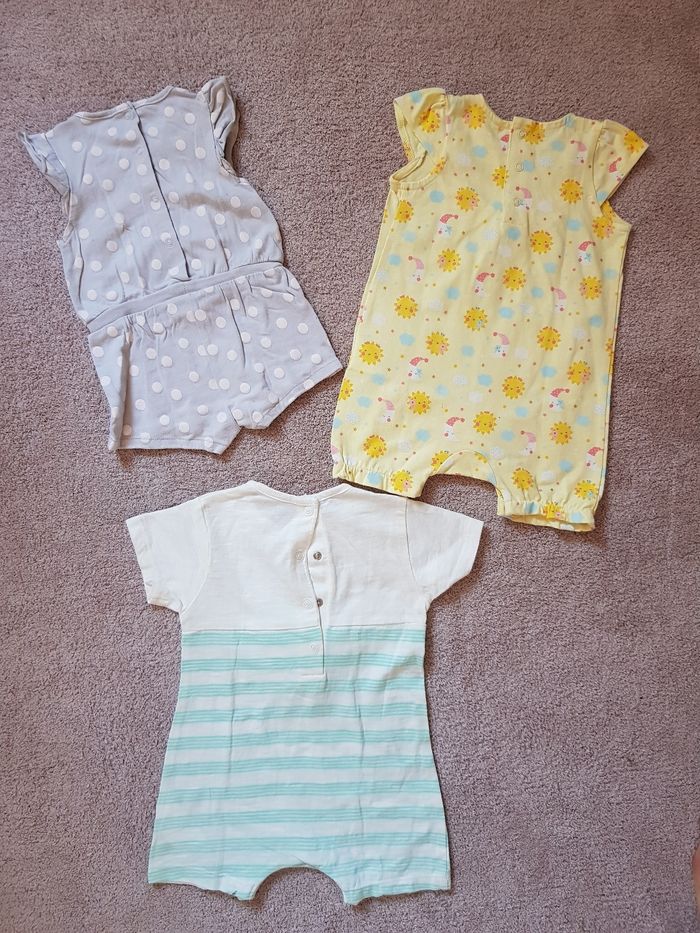 Lot 3 combishorts bébé 6 mois - photo numéro 5