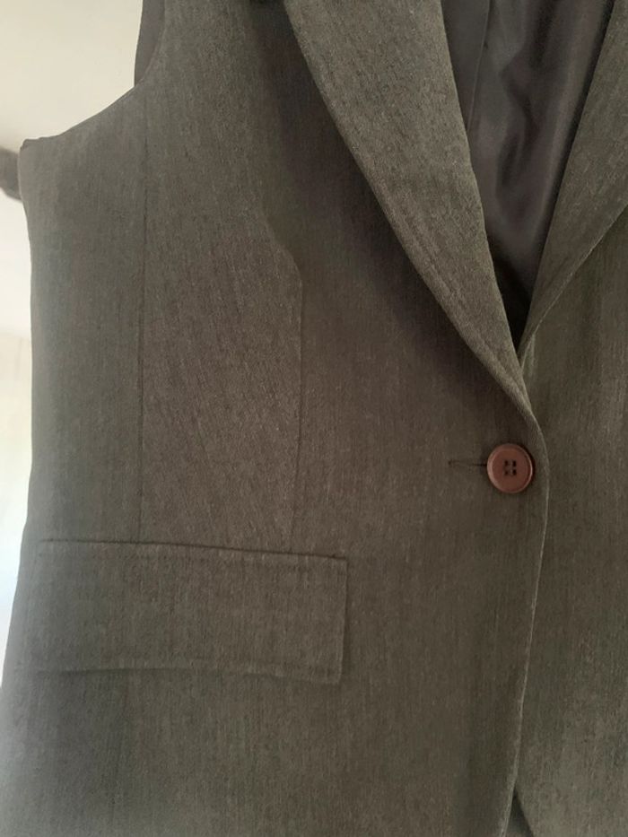 Veston beyoung gris foncé taille 38 - photo numéro 6
