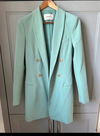 Blazer vert d’eau Stradivarius
