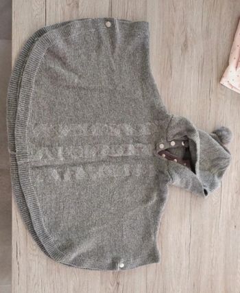 cape poncho pull okaidi 10 ans