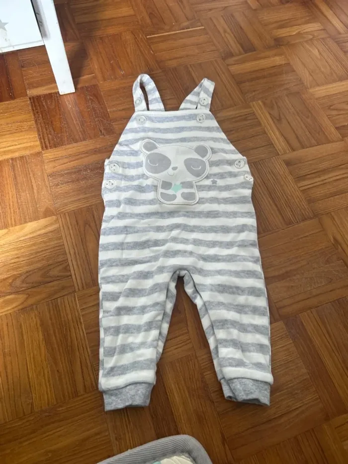 Salopette panda garçon in extenso 68 cm