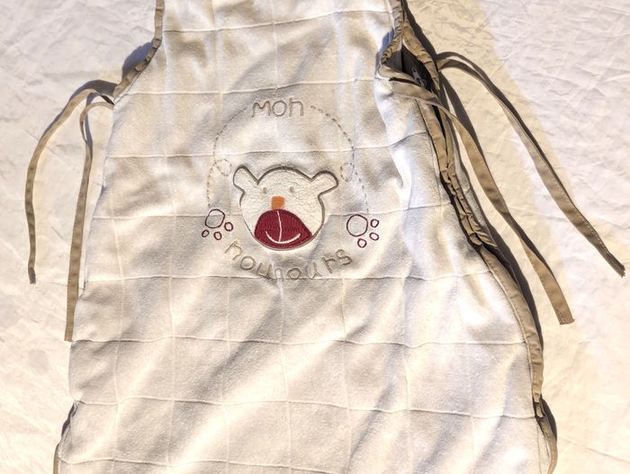 Sac Couchage Couchette Motif Quadrillages Ourson Ecriture Nounours Accessoire Petits Enfants Bébés - photo numéro 3