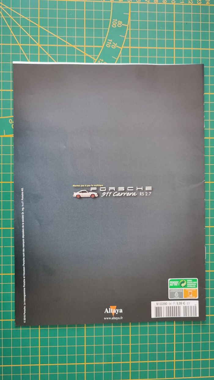 Fascicule seul sans pièce n°94 pièce détachée Porsche 911 Carrera RS 2.7 1/8 1/8ème Altaya #B37 - photo numéro 2