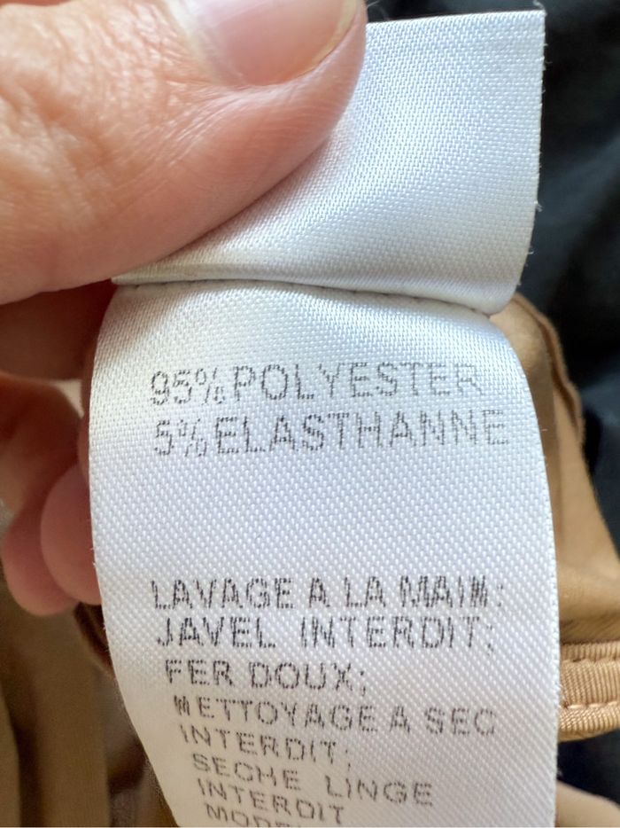 Top court marron clair manches longues col roulé dos ouvert outfitbook taille 34 XS - photo numéro 4