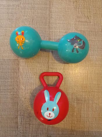 Lot jeux haltères ludi