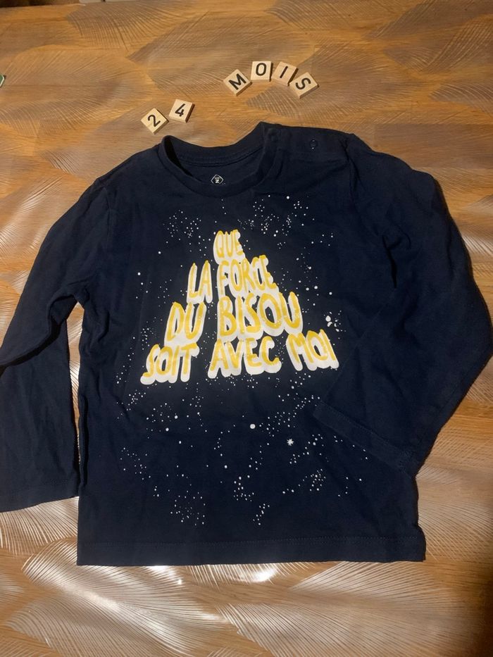 Teeshirt manche longue garçon 24 mois