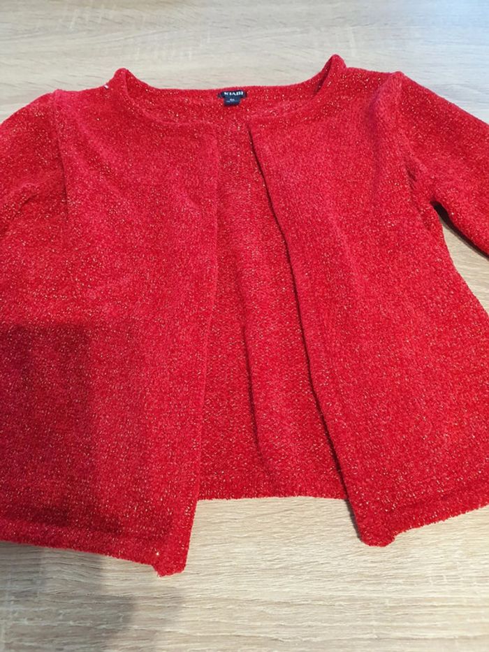 Gillet rouge doré - photo numéro 3