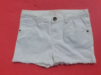 Short jean blanc 6 ans