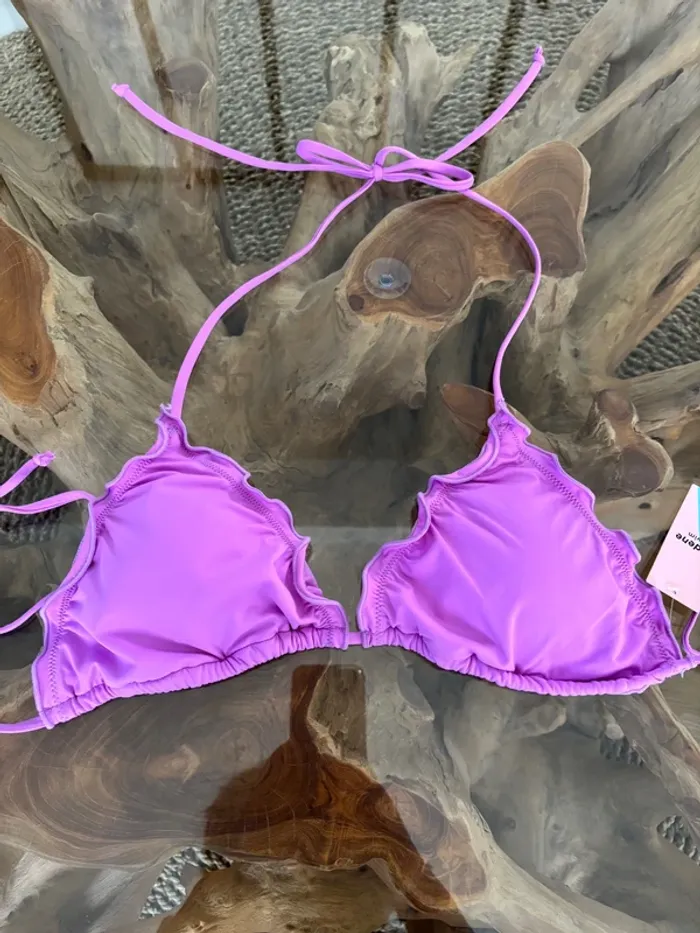 Haut de maillot de bain Ardene violet neuf triangle - photo numéro 2