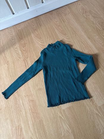 Tee shirt col roulé bleu 6 ans kiabi 
