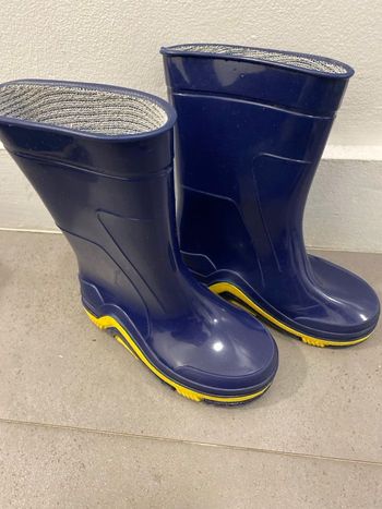 Bottines Pluie Blue/Jaune taille 22/23