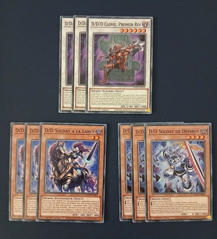 Yu-Gi-Oh ! Lot cartes D/D/D - Le Désastre des Dimensions (DOOD) 1ère édition FR - photo numéro 3