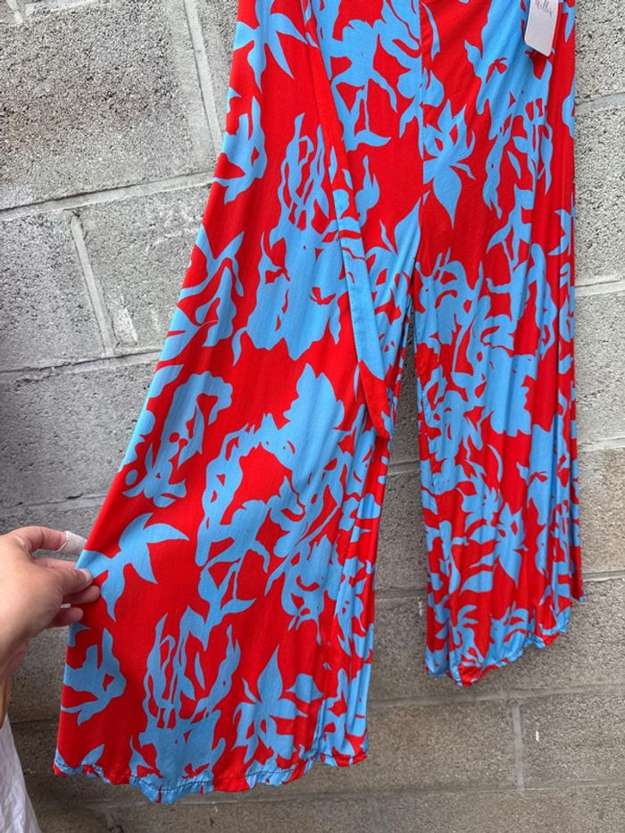 Pantalon été jambes larges taille unique - photo numéro 2