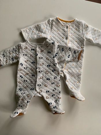 Lot 2 pyjamas matelassés - 3 mois - Obaïbi