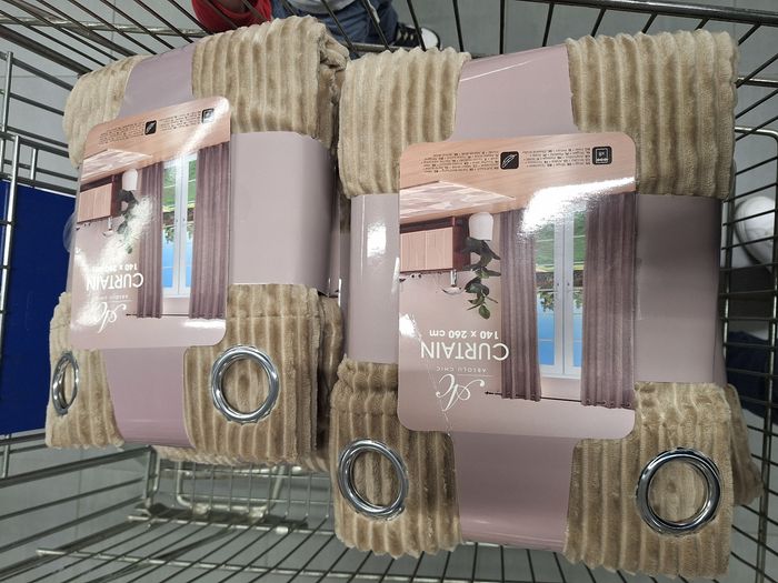 Lot de 2 rideaux molletonnes
