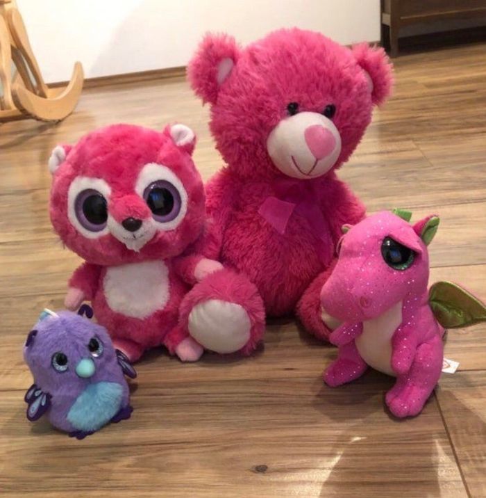 Lot de 4 peluches dont une TY