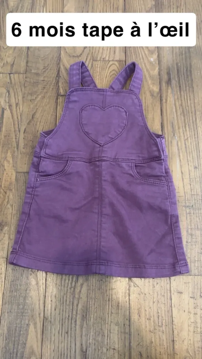 Robe salopette en jean