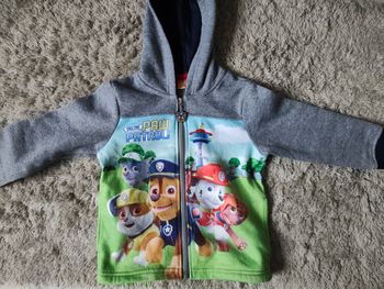 Gilet zippé taille 4 ans Pat Patrouille
