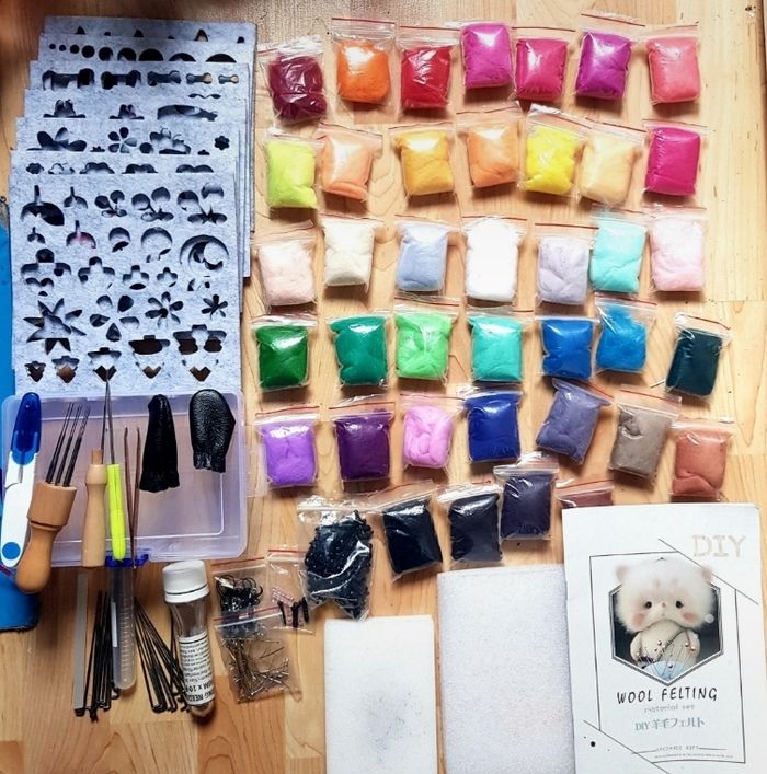 Lot Laine Piqueté Débutant