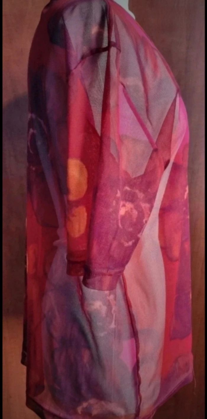 T-shirt transparent à motif 42-44 - photo numéro 3