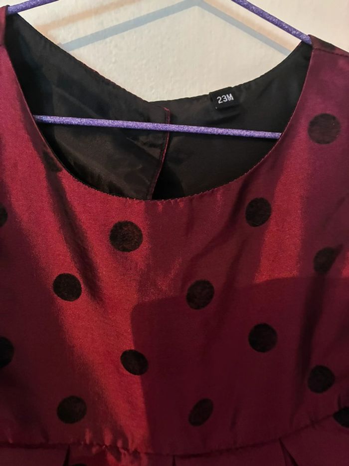 Magnifique robe à reflets changeant, taille 23 mois. - photo numéro 3