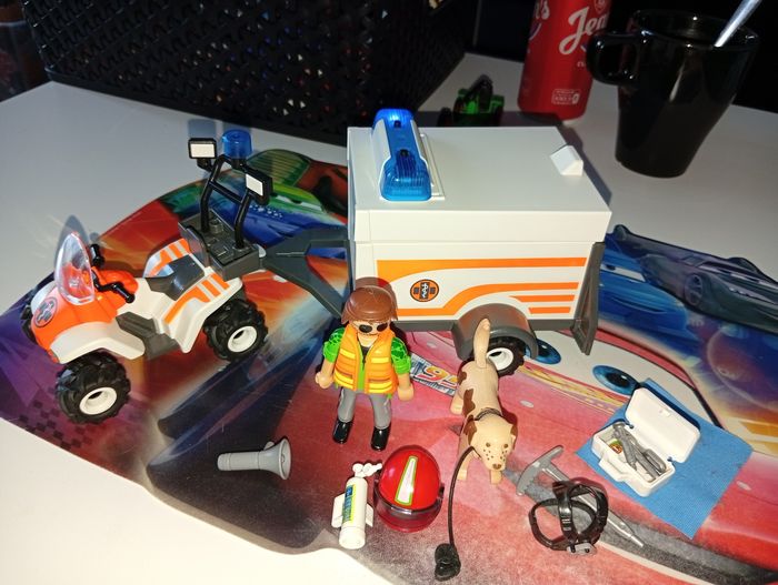 Quad sauvetage en Montagne Playmobil