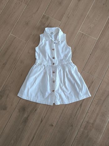Robe blanc cassé H&M