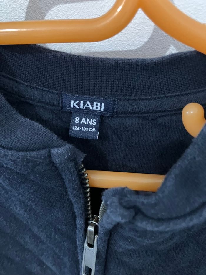 Gilet zippé marine garçon 8 ans Kiabi - photo numéro 3