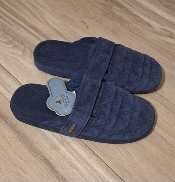 Pantoufles Chaussons Mixte bleu marine