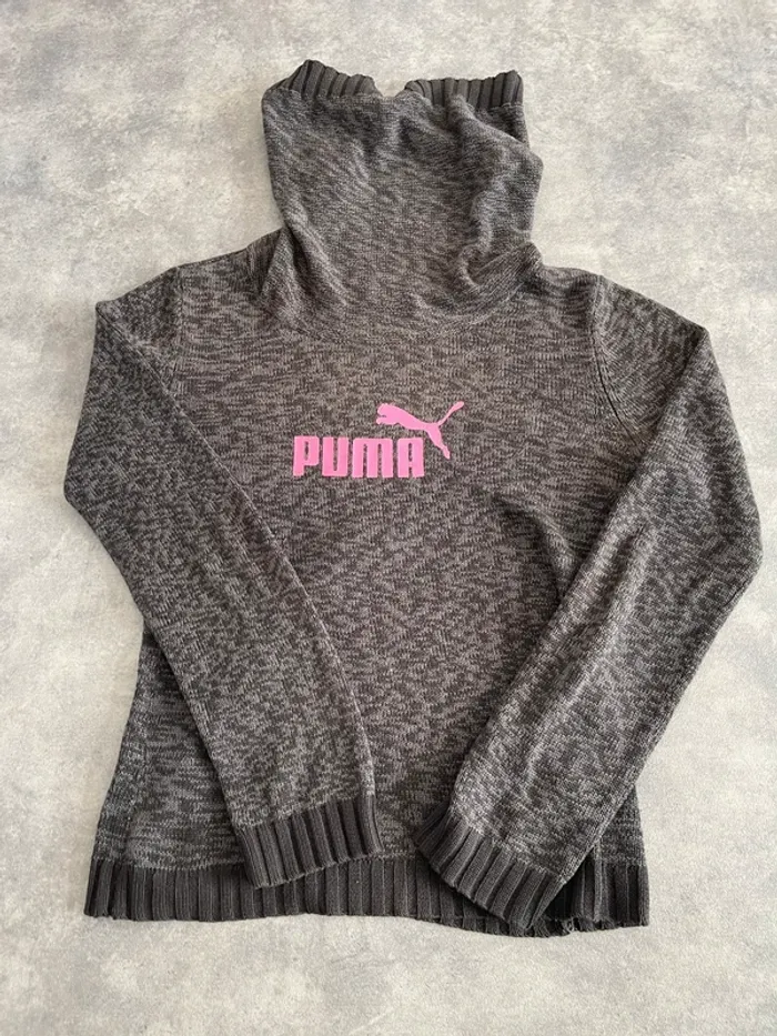Pull puma col allongé