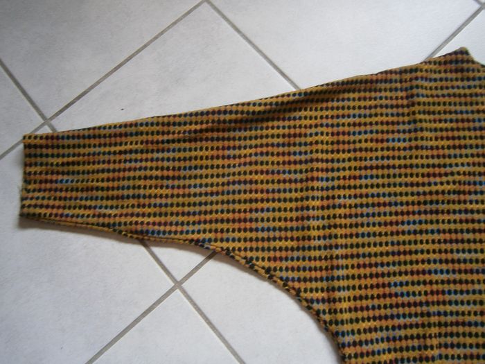 Haut/pull moutarde manches chauve souris Taille XL - photo numéro 5
