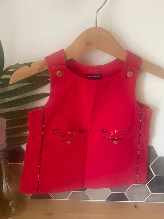 Robe rouge Sergent Major 6 mois - photo numéro 2