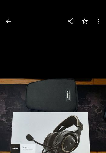 Casque d'aviation Bose A20 avec câble Bluetooth à double prise, 30h de vol à 400€