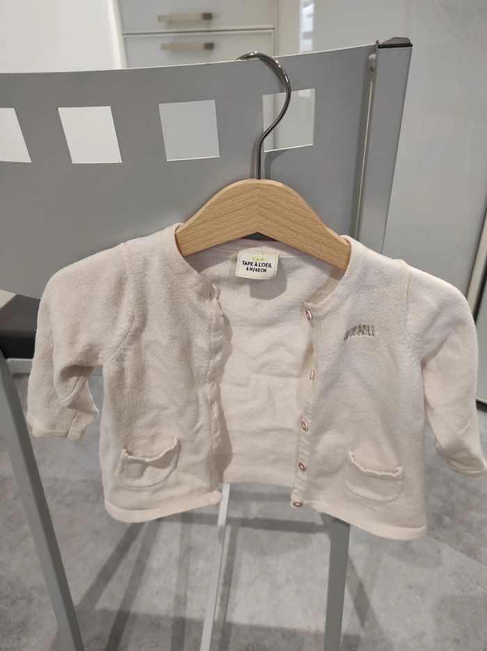 Gilet rose 6 mois