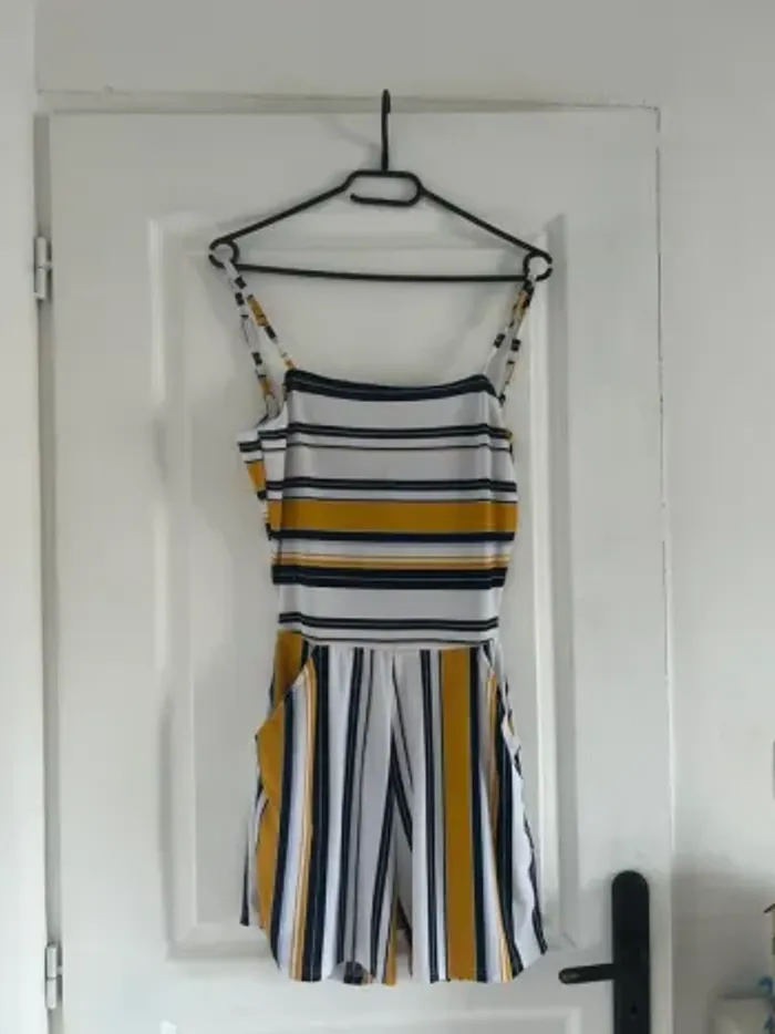 Combi shorts rayé